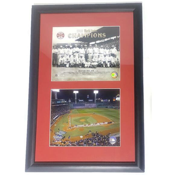 Boston Red Sox World Series Champions 1918 & 2004 Team Photos Framed Matted - Picture 5 of 10